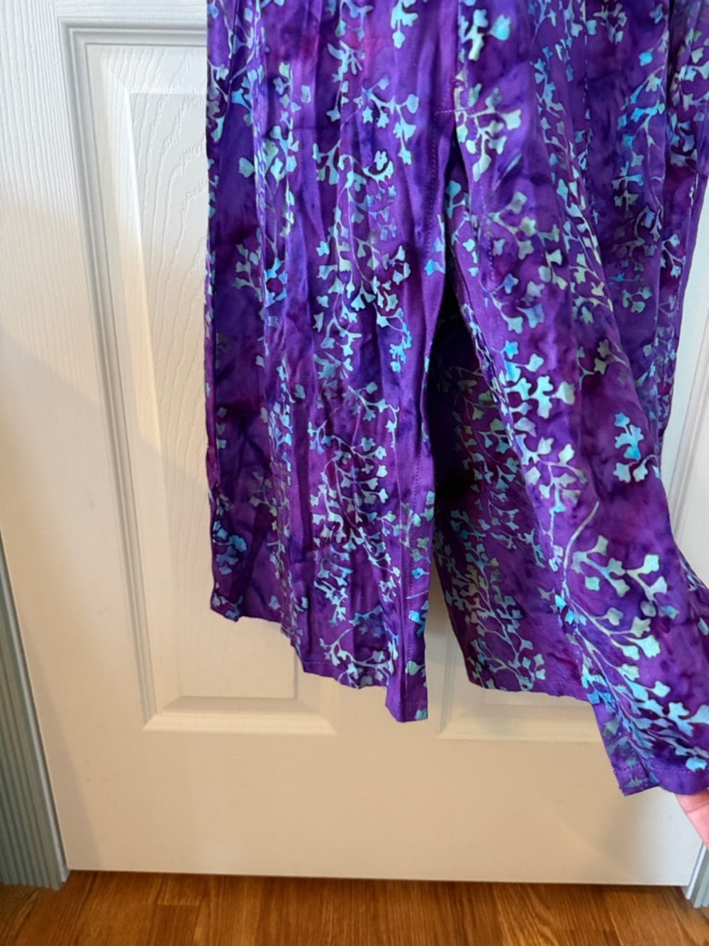 Eagle Ray Traders Sleeveless Purple Floral Midi Dress - Picture 6 of 7